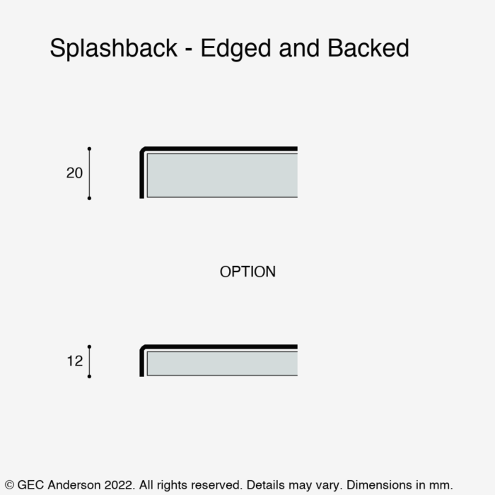 Splashback (Backed) - GEC Anderson
