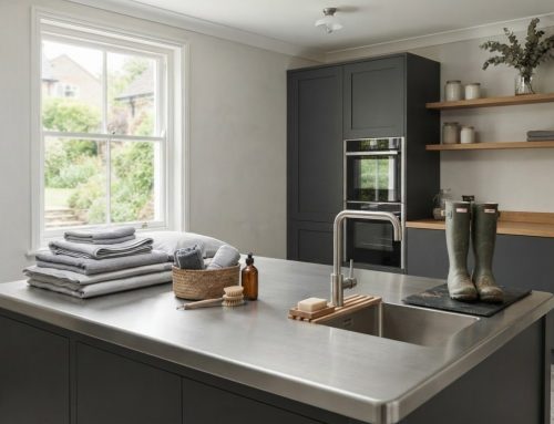 Hard wearing worktops for utility rooms that balance style and practicality