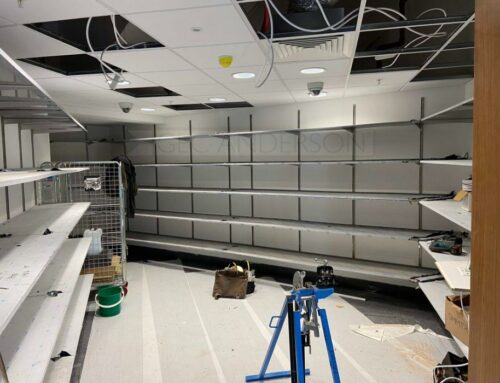 GEC Anderson V90 Shelving System in Property Store Room