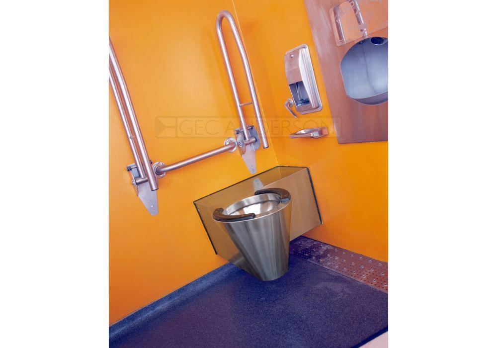 Special DDA compliant corner WC.