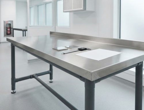 Cleanroom stainless steel worktops: prices and VAT