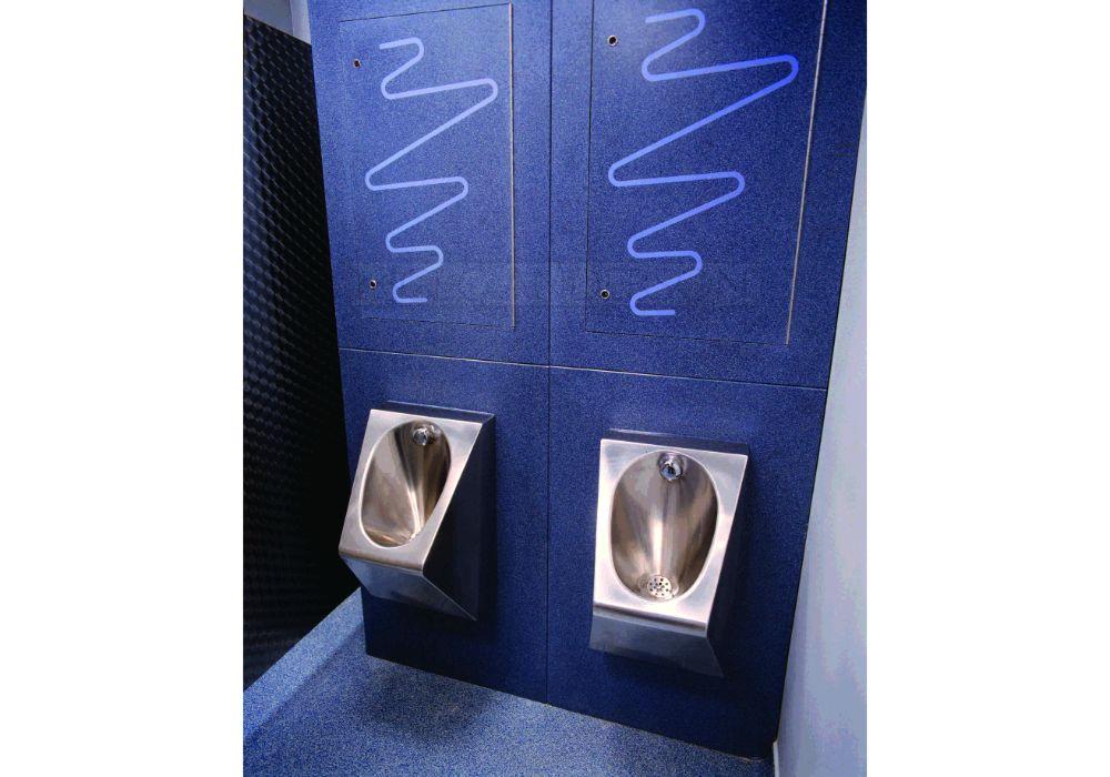 V345 Stainless steel urinals.